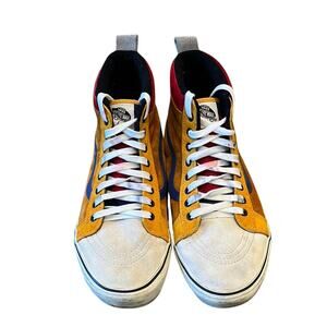 Vans Men's Sk8-Hi MTE Sneaker Sudan Brown Mazarine Blue Size 12